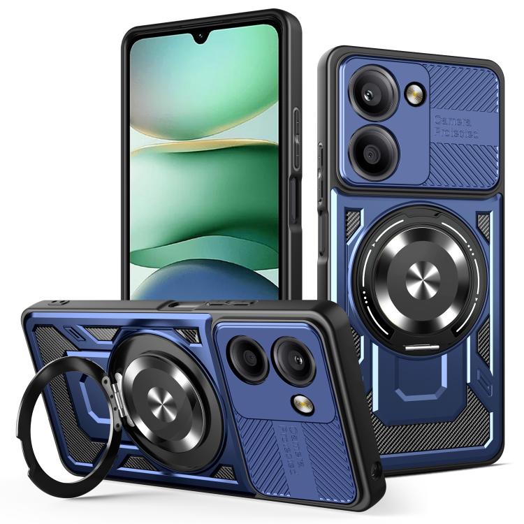 For Redmi A5 4G 171.7mm Armor Rotating Holder MagSafe Phone Case