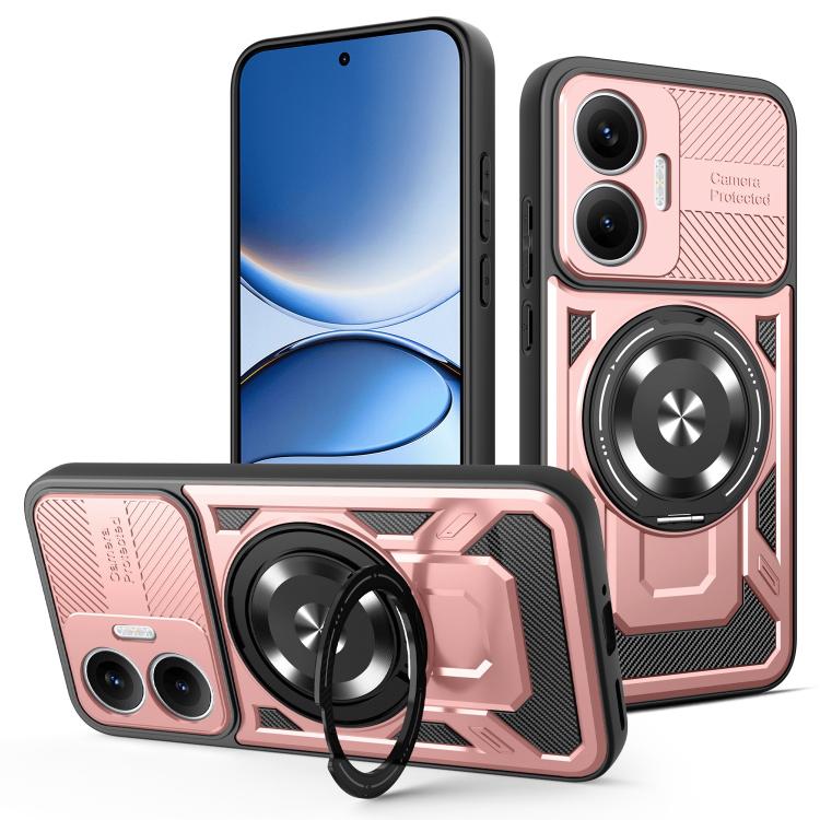 For Redmi Turbo 4 Pro Armor Rotating Holder MagSafe Phone Case