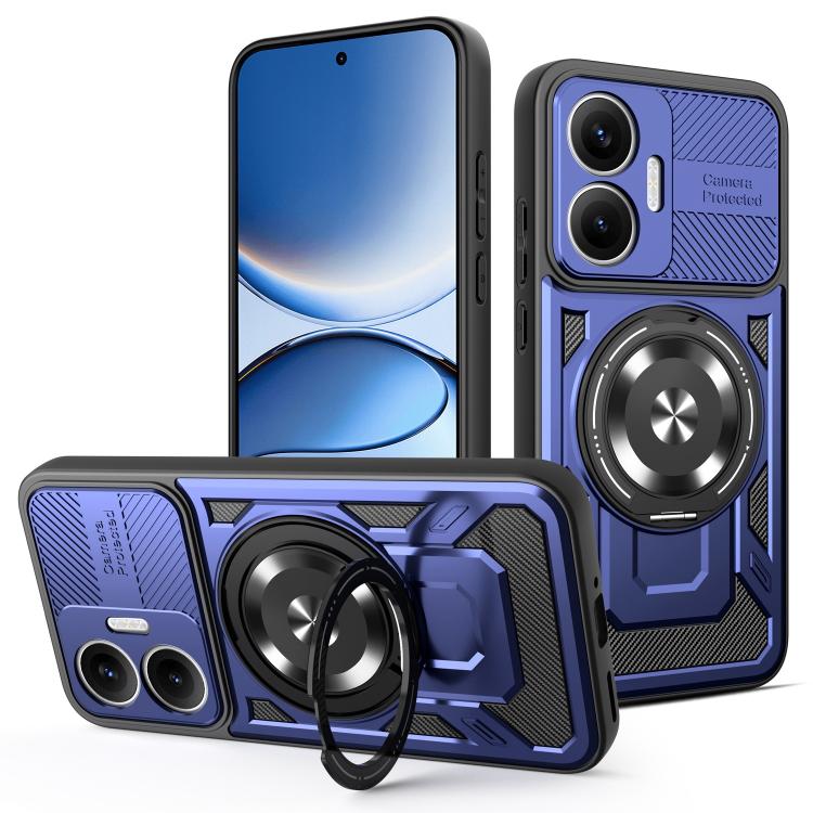 For Redmi Turbo 4 Pro Armor Rotating Holder MagSafe Phone Case