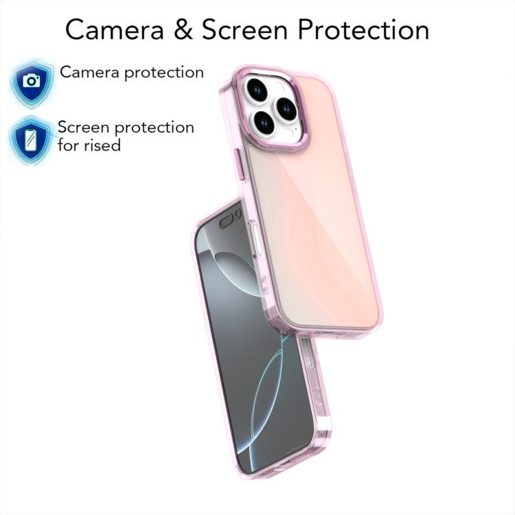 For iPhone 16 Pro Max Plating Gradient Discolor Phone Case