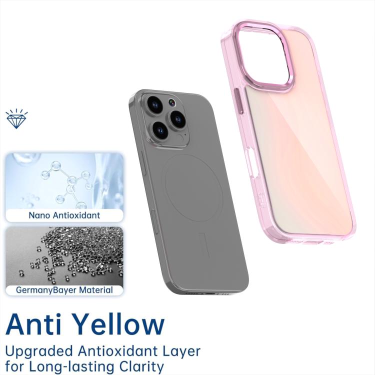 For iPhone 16 Pro Max Plating Gradient Discolor Phone Case