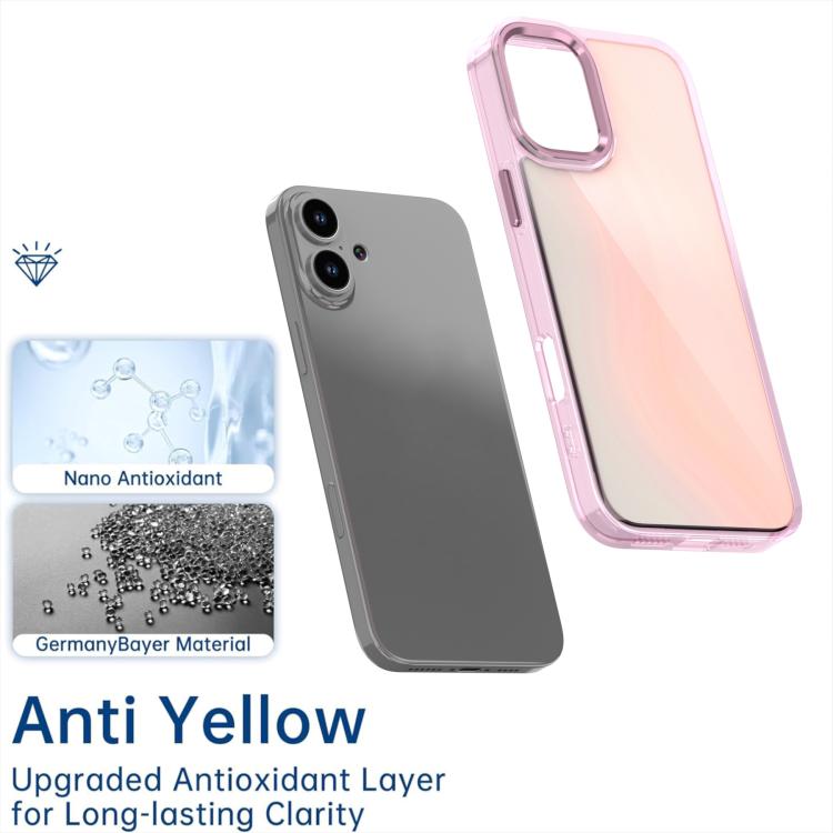 For iPhone 16 Plating Gradient Discolor Phone Case