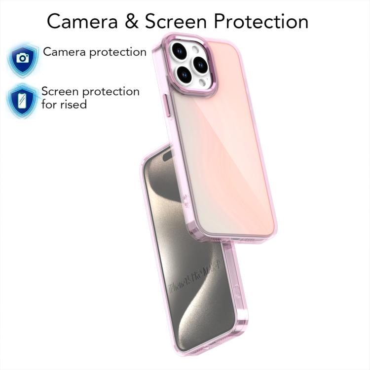 For iPhone 15 Pro Max Plating Gradient Discolor Phone Case