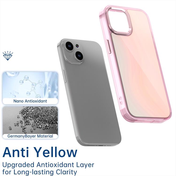 For iPhone 15 Plus Plating Gradient Discolor Phone Case