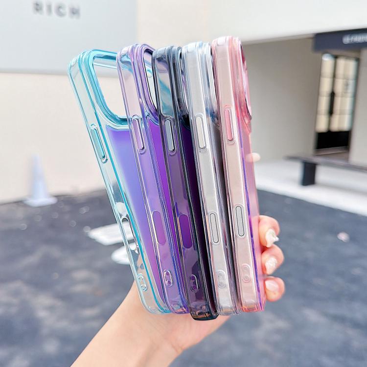For iPhone 17 Pro Max Plating Gradient Discolor Phone Case