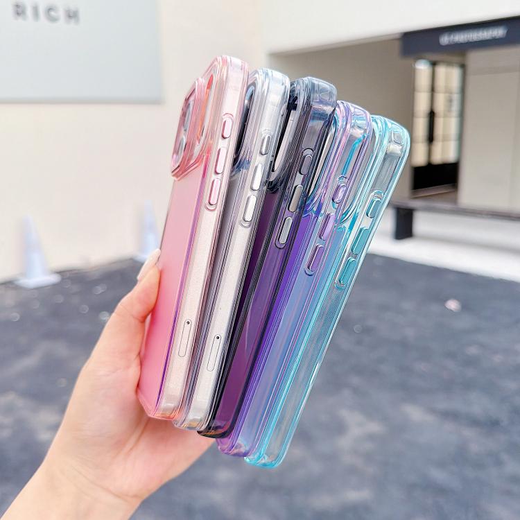 For iPhone 17 Pro Plating Gradient Discolor Phone Case