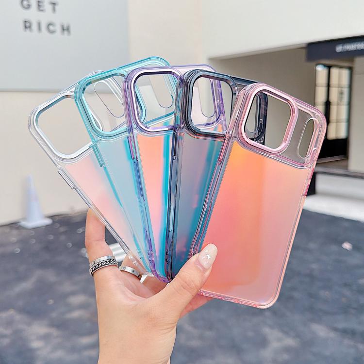 For iPhone 17 Pro Plating Gradient Discolor Phone Case