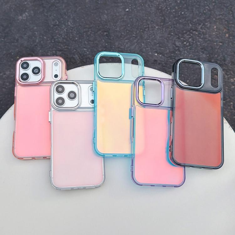 For iPhone 17 Pro Plating Gradient Discolor Phone Case