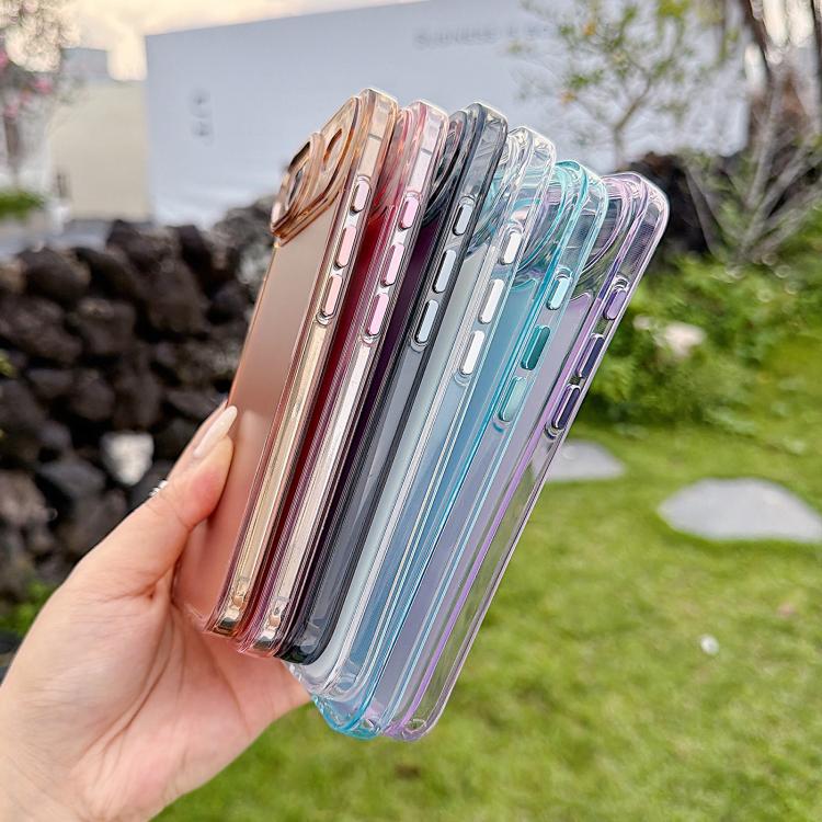 For iPhone Air Plating Gradient Discolor Phone Case