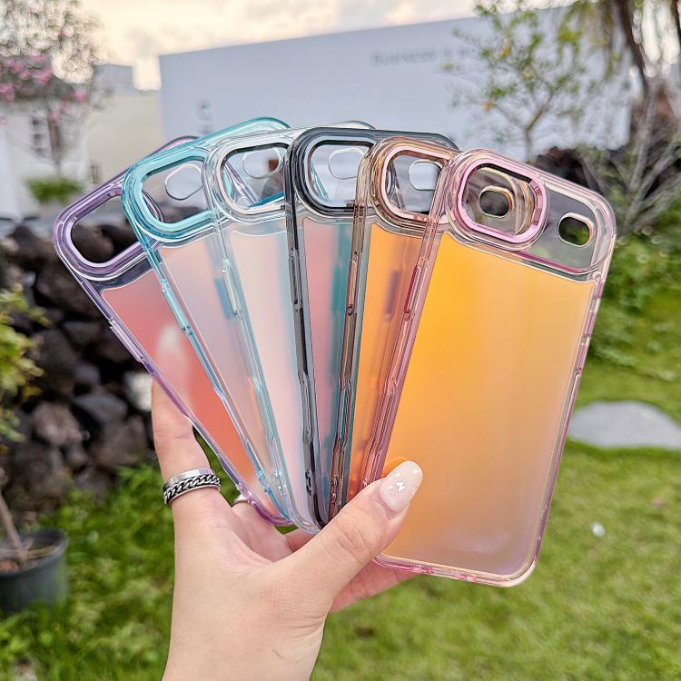 For iPhone Air Plating Gradient Discolor Phone Case