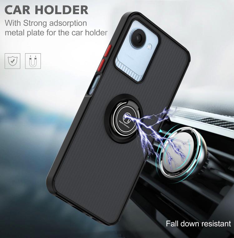 For Realme C30 / C33 Q Shadow 1 Series TPU + PC Phone Case with Ring