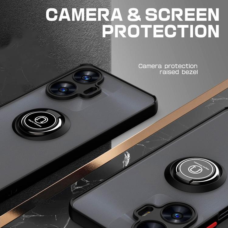 For Realme C55 4G Q Shadow 1 Series TPU + PC Phone Case with Ring