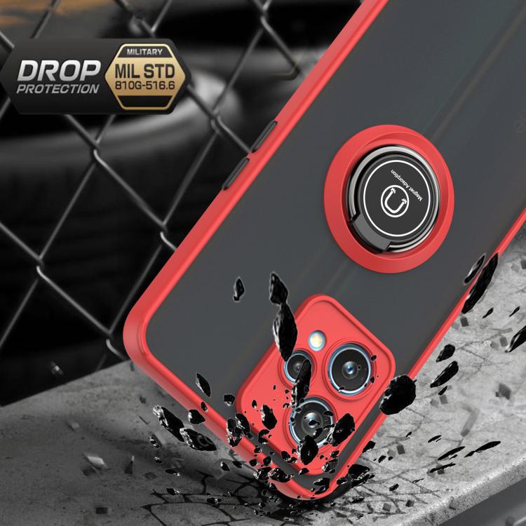 For Realme 9 Pro+ Q Shadow 1 Series TPU + PC Phone Case with Ring
