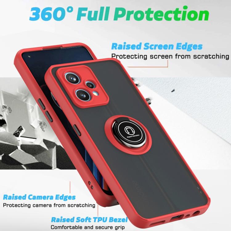 For Realme 9 Pro+ Q Shadow 1 Series TPU + PC Phone Case with Ring