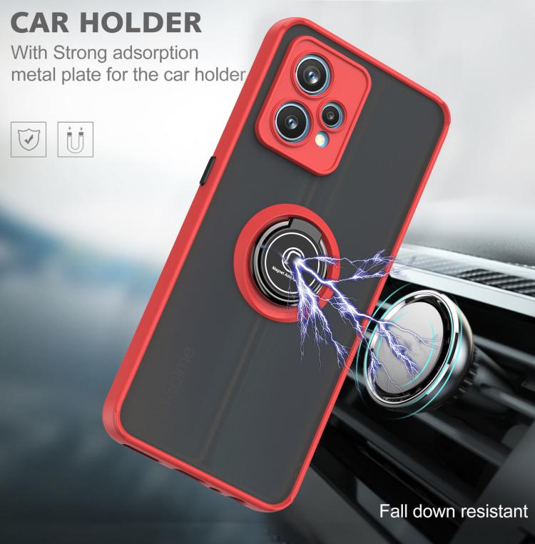 For Realme 9 Pro+ Q Shadow 1 Series TPU + PC Phone Case with Ring