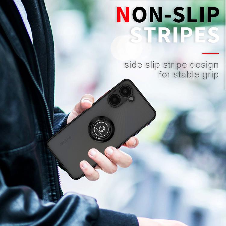 For Realme 10 Pro Q Shadow 1 Series TPU + PC Phone Case with Ring