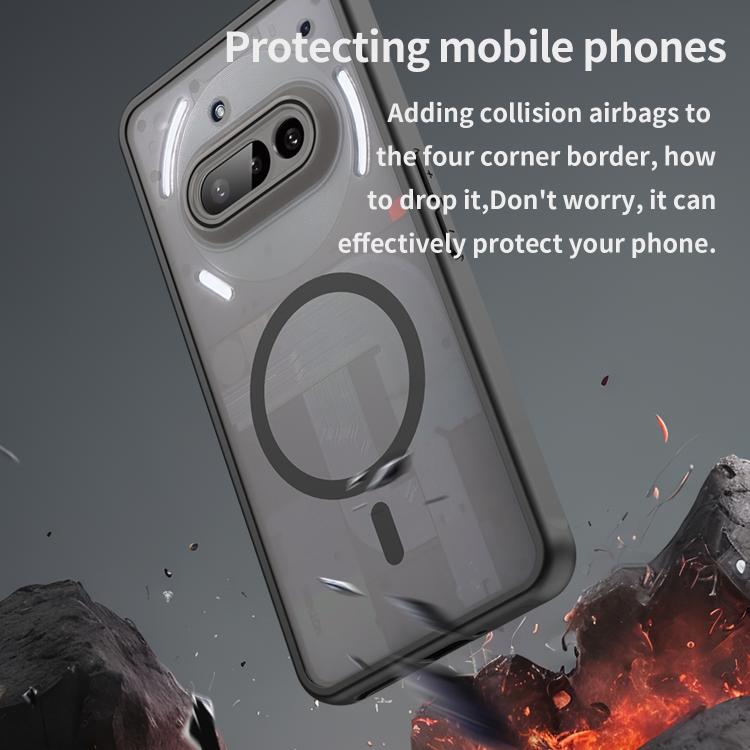 For Nothing Phone 3a Fan Dun Series TPU Hybrid PC Frosted Magsafe Phone Case
