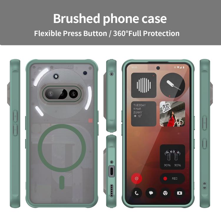 For Nothing Phone 3a Fan Dun Series TPU Hybrid PC Frosted Magsafe Phone Case