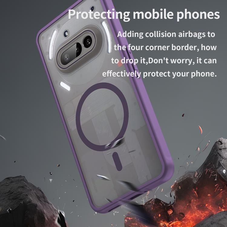 For Nothing Phone 3a Fan Dun Series TPU Hybrid PC Frosted Magsafe Phone Case