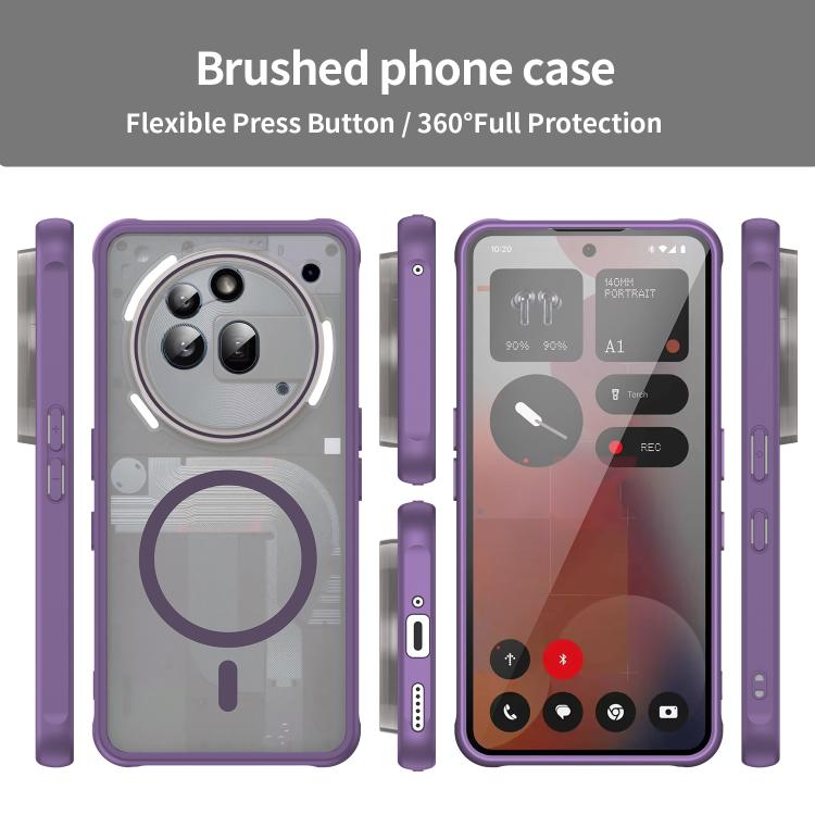 For Nothing Phone 3a Pro Fan Dun Series TPU Hybrid PC Frosted Magsafe Phone Case