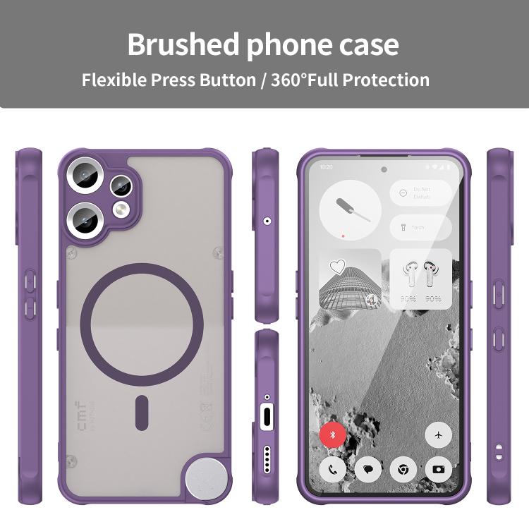 For Nothing CMF Phone 2 Pro Fan Dun Series TPU Hybrid PC Frosted Magsafe Phone Case