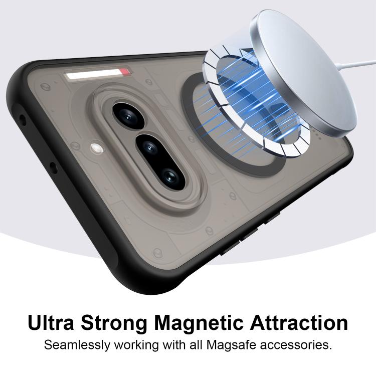 For Nothing Phone 4a Fan Dun Series TPU Hybrid PC Frosted Magsafe Phone Case