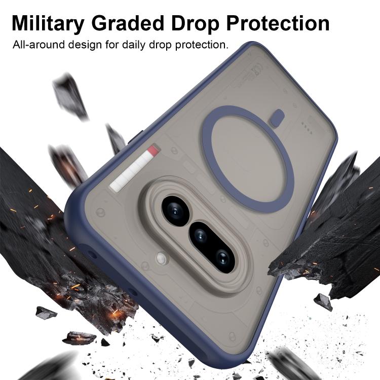 For Nothing Phone 4a Fan Dun Series TPU Hybrid PC Frosted Magsafe Phone Case