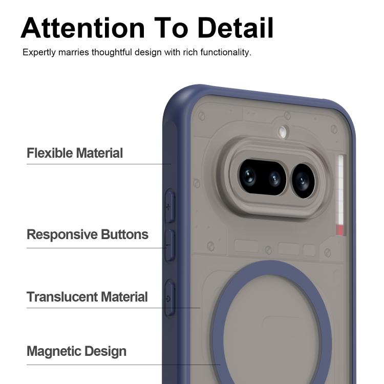 For Nothing Phone 4a Fan Dun Series TPU Hybrid PC Frosted Magsafe Phone Case