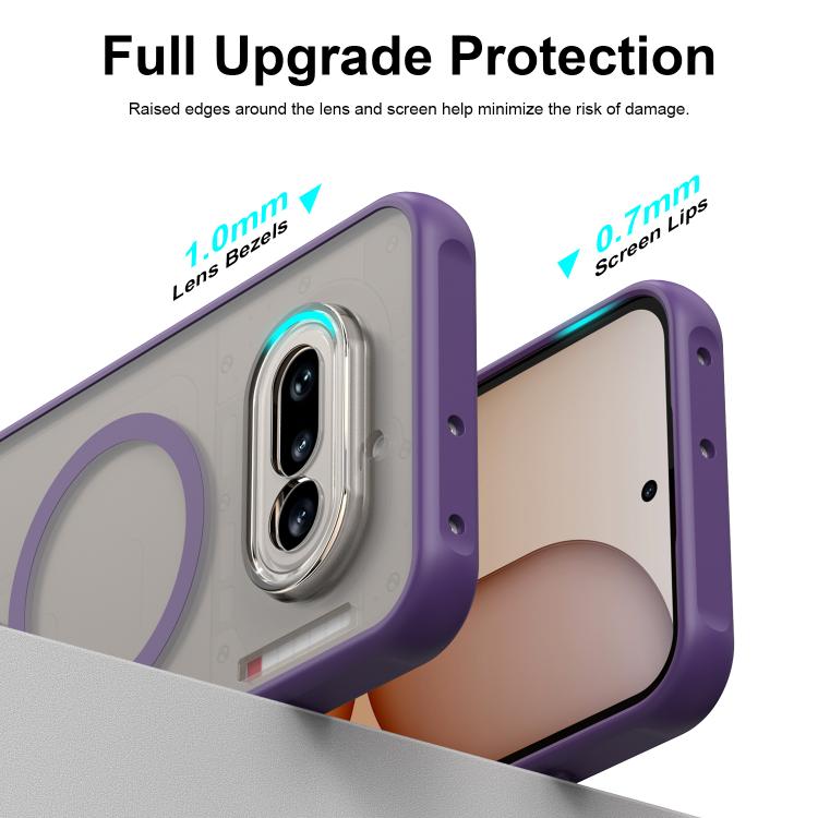 For Nothing Phone 4a Fan Dun Series TPU Hybrid PC Frosted Magsafe Phone Case