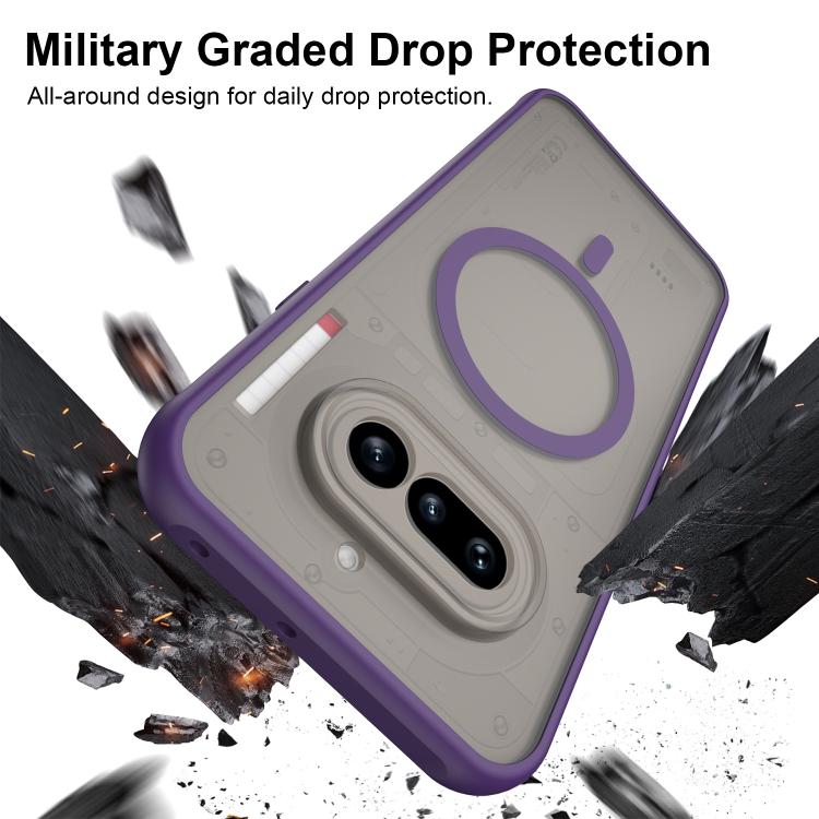 For Nothing Phone 4a Fan Dun Series TPU Hybrid PC Frosted Magsafe Phone Case
