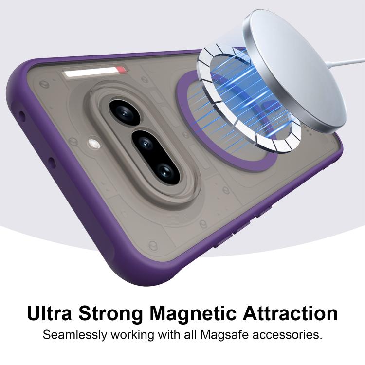 For Nothing Phone 4a Fan Dun Series TPU Hybrid PC Frosted Magsafe Phone Case