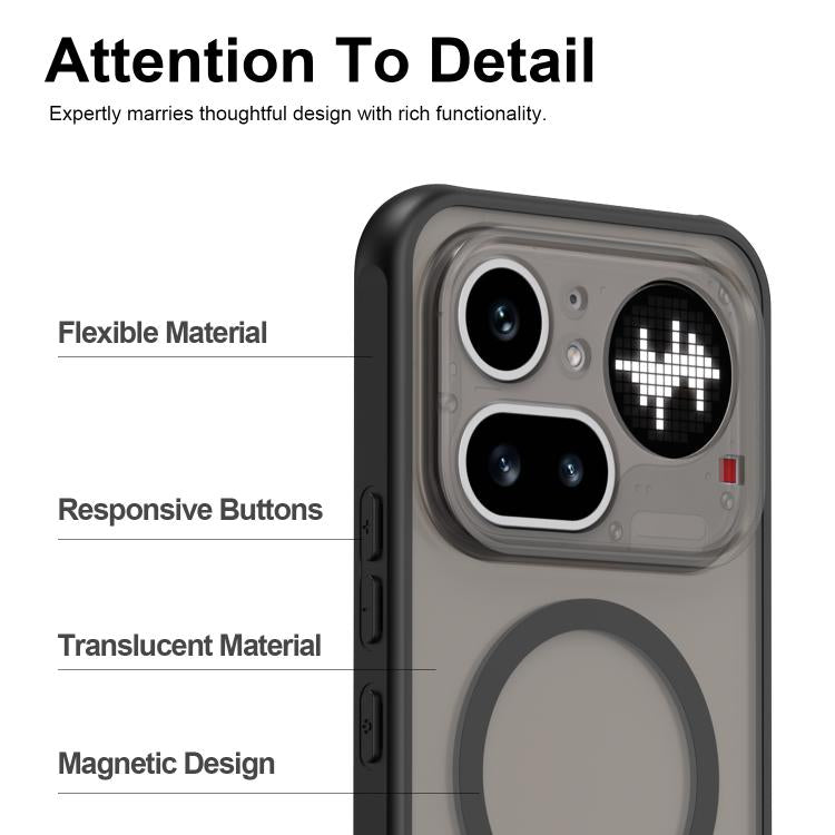 For Nothing Phone 4a Pro Fan Dun Series TPU Hybrid PC Frosted Magsafe Phone Case