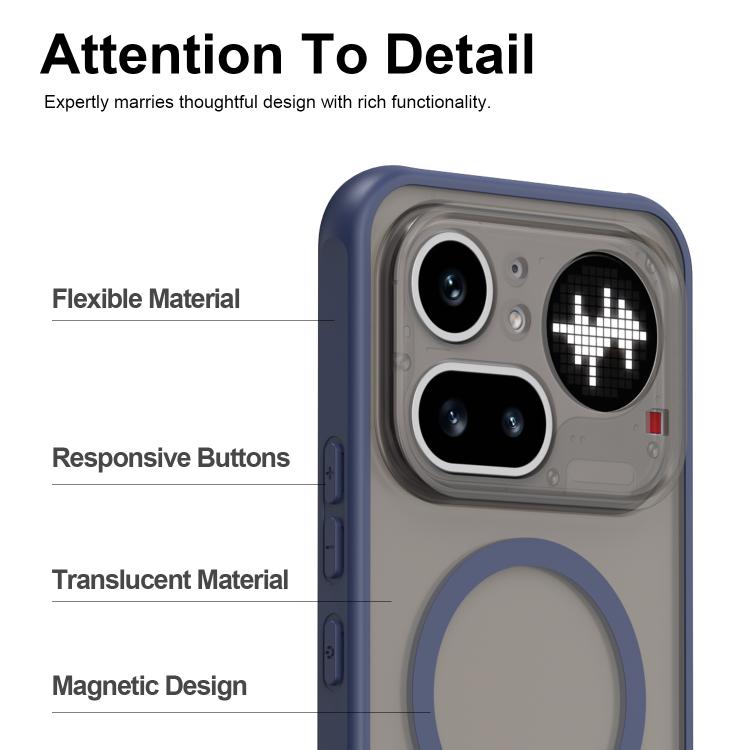 For Nothing Phone 4a Pro Fan Dun Series TPU Hybrid PC Frosted Magsafe Phone Case