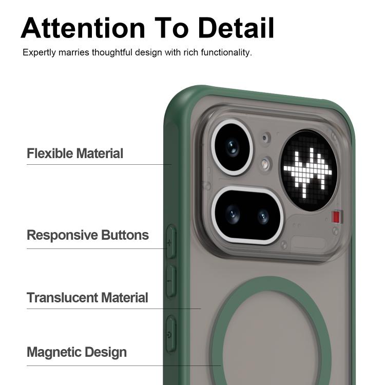 For Nothing Phone 4a Pro Fan Dun Series TPU Hybrid PC Frosted Magsafe Phone Case