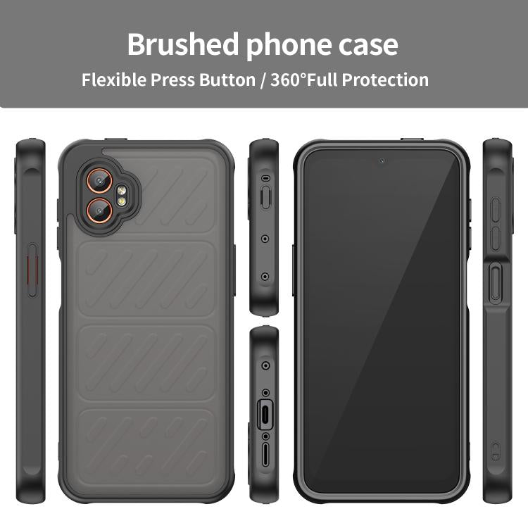 For Samsung Galaxy XCover7 Pro Fan Dun Series TPU Hybrid PC Frosted Phone Case