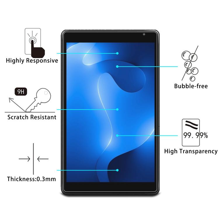 For Advan XTab T310 8.0 9H 0.3mm Explosion-proof Tempered Glass Film