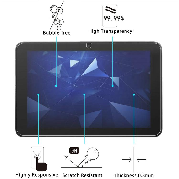For Kyocera Digno Tab2 5G 9H 0.3mm Explosion-proof Tempered Glass Film