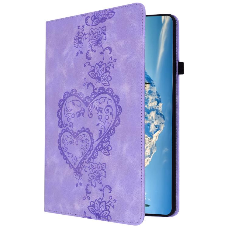 For iPad mini 5 / 4 / 3 / 2 / 1 Love Hearts Embossed Leather Smart Tablet Case