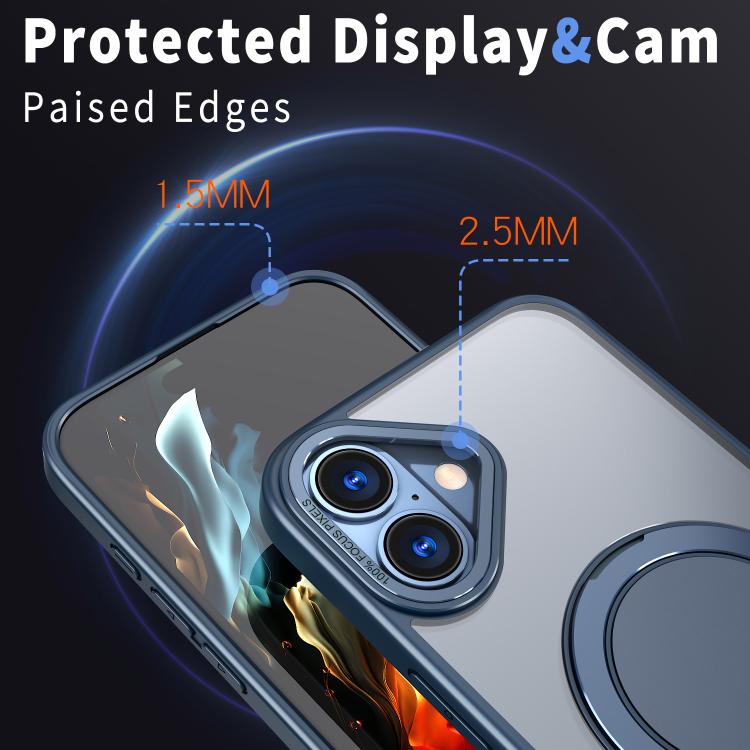 For iPhone 16 360-degree Rotating MagSafe Magnetic Holder Phone Case