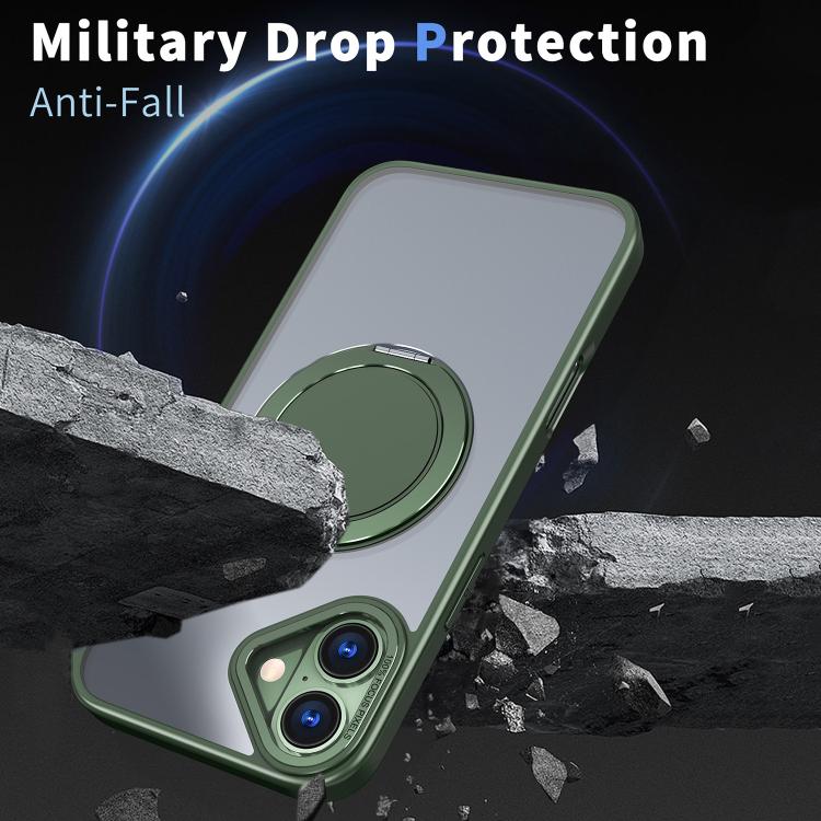 For iPhone 16 360-degree Rotating MagSafe Magnetic Holder Phone Case