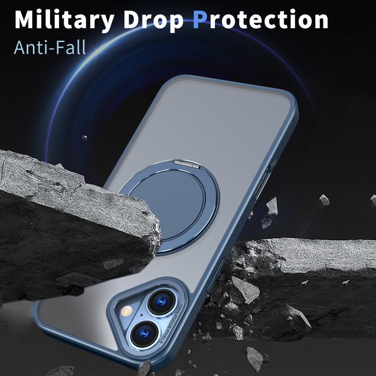 For iPhone 16 Plus 360-degree Rotating MagSafe Magnetic Holder Phone Case