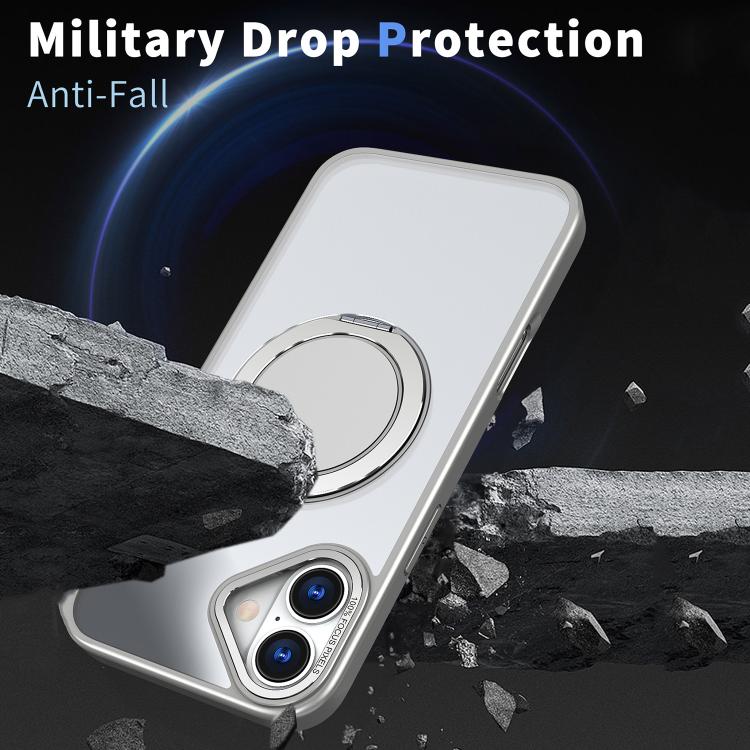 For iPhone 16 Plus 360-degree Rotating MagSafe Magnetic Holder Phone Case