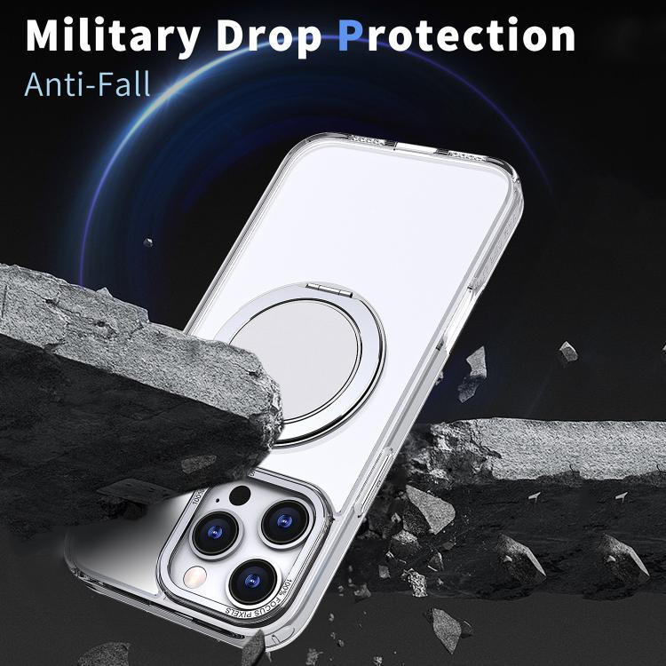 For iPhone 16 Pro 360-degree Rotating MagSafe Magnetic Holder Phone Case