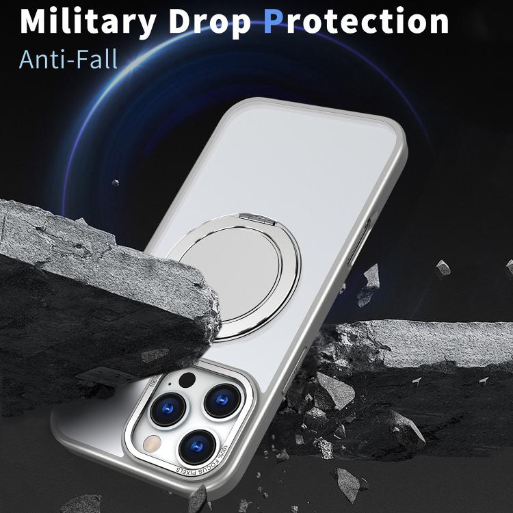 For iPhone 16 Pro Max 360-degree Rotating MagSafe Magnetic Holder Phone Case