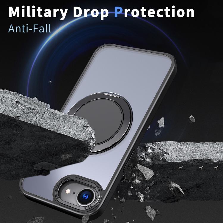 For iPhone 17e / 16e 360-degree Rotating MagSafe Magnetic Holder Phone Case