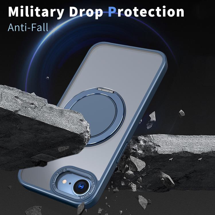 For iPhone 17e / 16e 360-degree Rotating MagSafe Magnetic Holder Phone Case