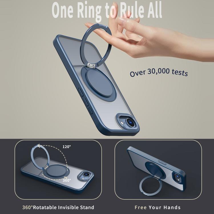For iPhone 17e / 16e 360-degree Rotating MagSafe Magnetic Holder Phone Case