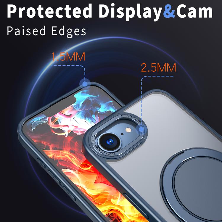For iPhone 17e / 16e 360-degree Rotating MagSafe Magnetic Holder Phone Case