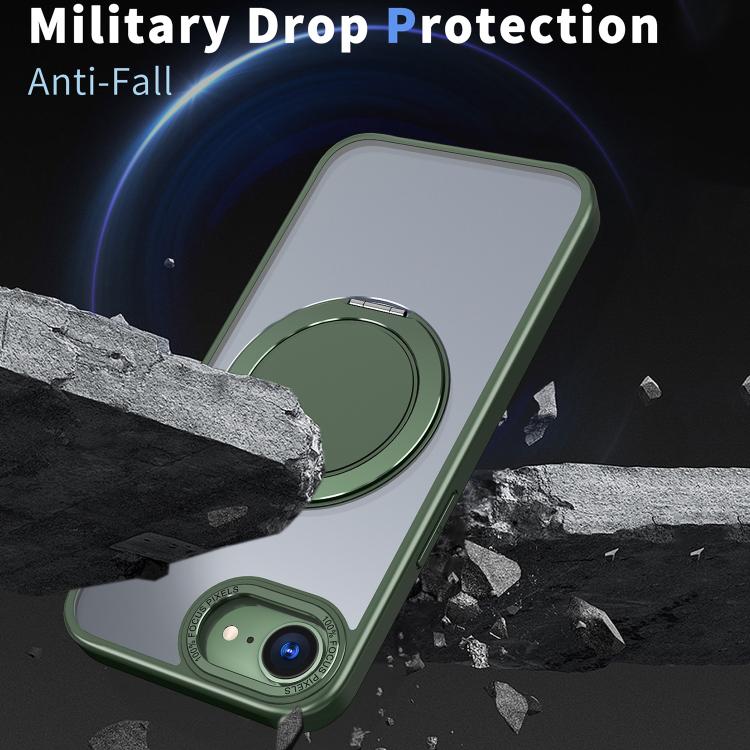 For iPhone 17e / 16e 360-degree Rotating MagSafe Magnetic Holder Phone Case
