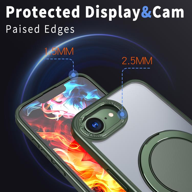 For iPhone 17e / 16e 360-degree Rotating MagSafe Magnetic Holder Phone Case